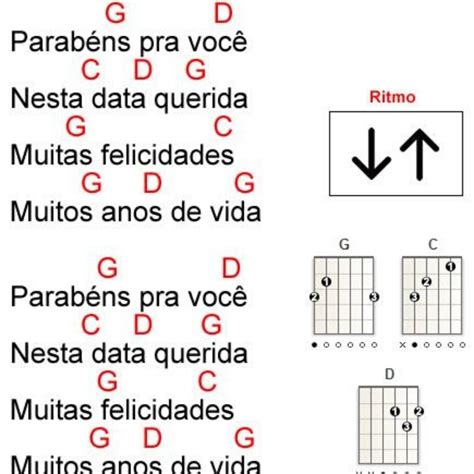 parabéns pra você cifra.